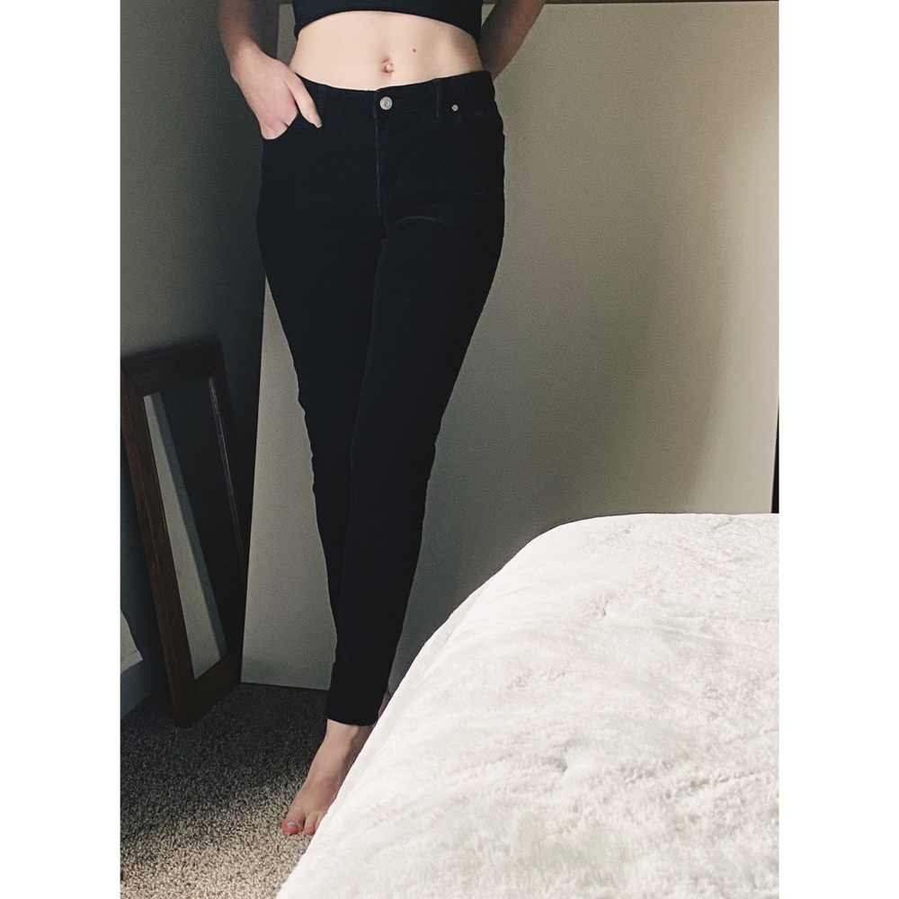 MICHAEL Michael Kors Black Corduroy Pants Size 6